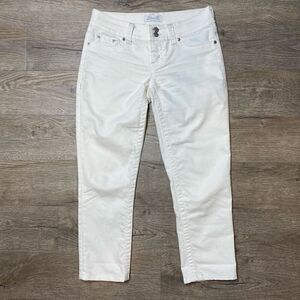 Seven7 White Jeans Womens Size 31x26 Crop Low Rise